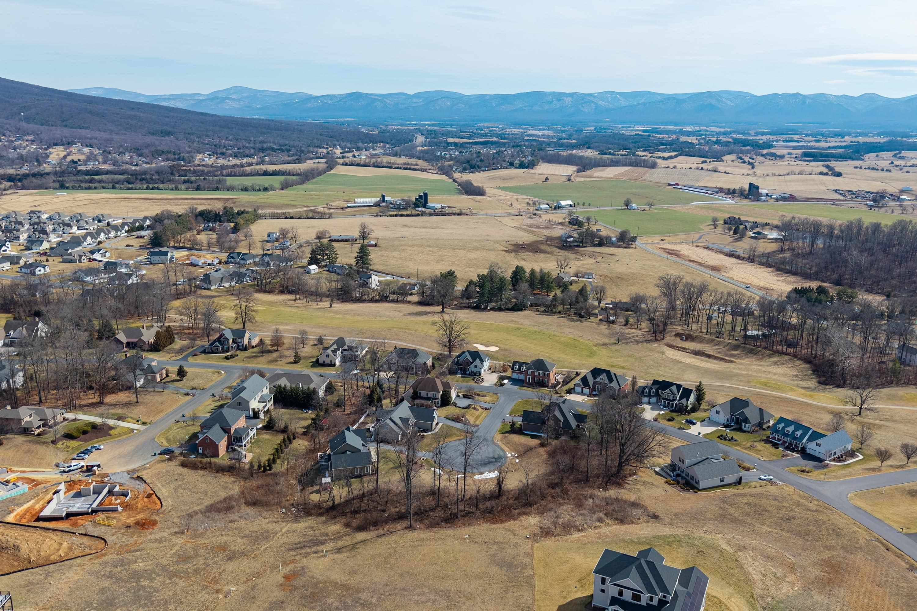 140 Markham Place Harrisonburg, VA 22801 - Photo 35 of 42 an aerial view of a house with a lake view