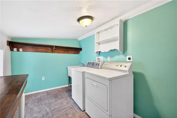 a view of storage and utility room