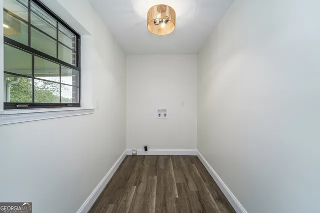 a view of a hallway with window