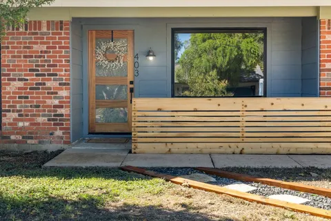 a view of a back yard from a window