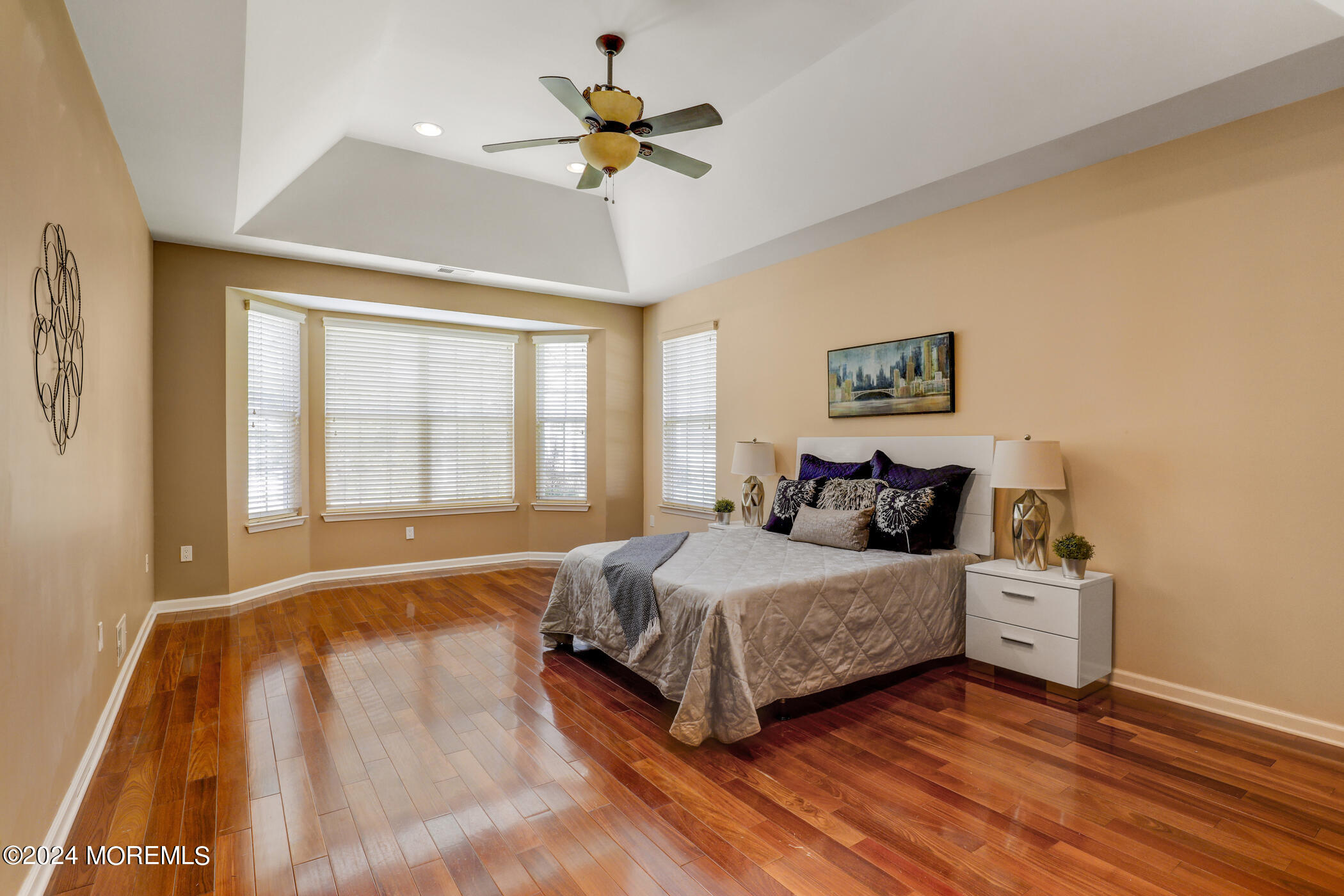 21 Hartack Road Manalapan, NJ 07726 - Photo 17 of 39 a bedroom with a bed chandelier and a window