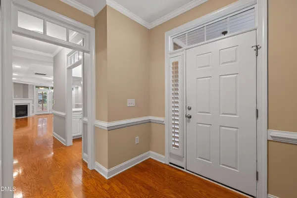 a view of empty room with windows