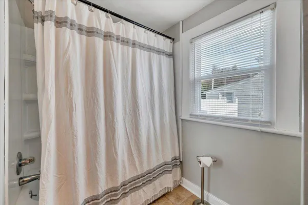 a view of a window and a shower