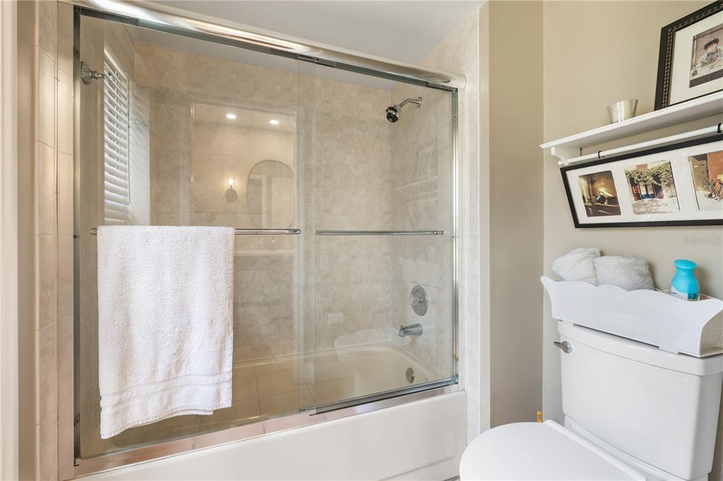 3372 Brian Road South Palm Harbor, FL 34685 - Photo 26 of 45 a bathroom with a shower and a toilet
