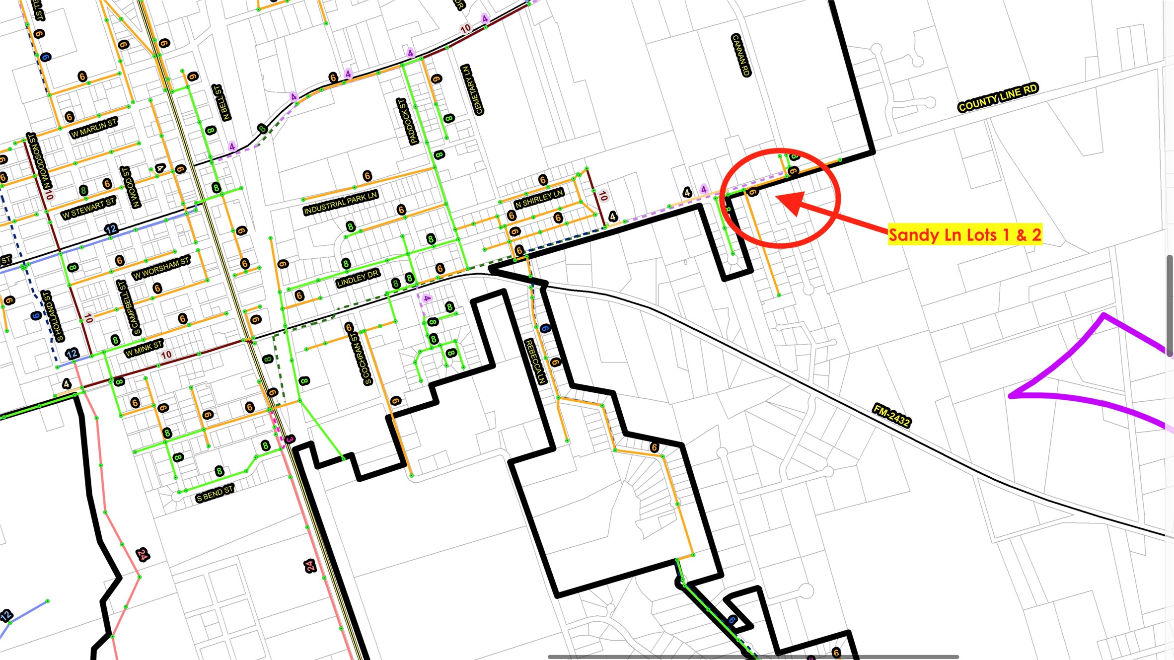 Tbd Sandy Lane Willis, TX 77378 - Photo 13 of 15 City Sewer Map