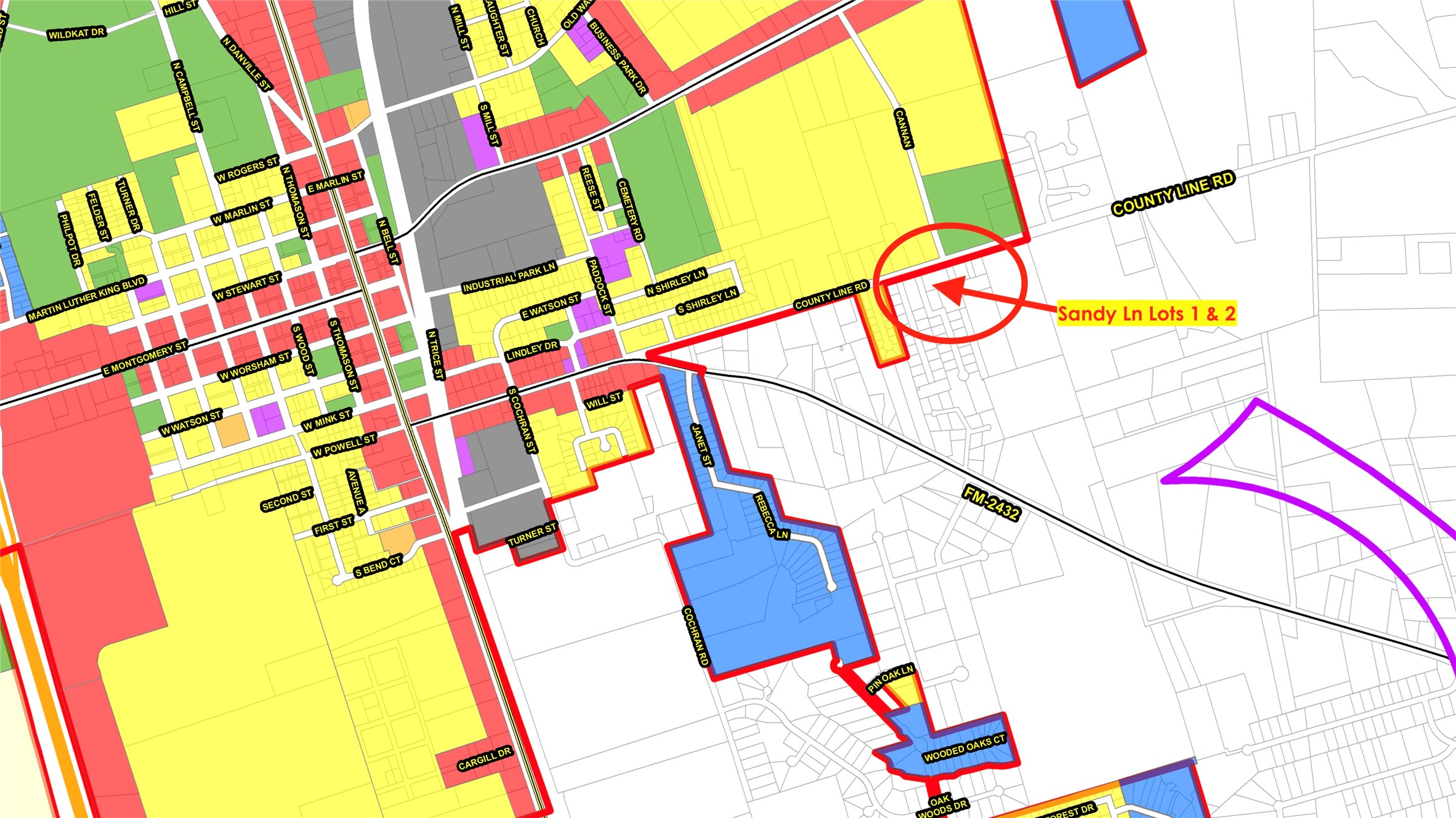 Tbd Sandy Lane Willis, TX 77378 - Photo 15 of 15 City Zoning Map