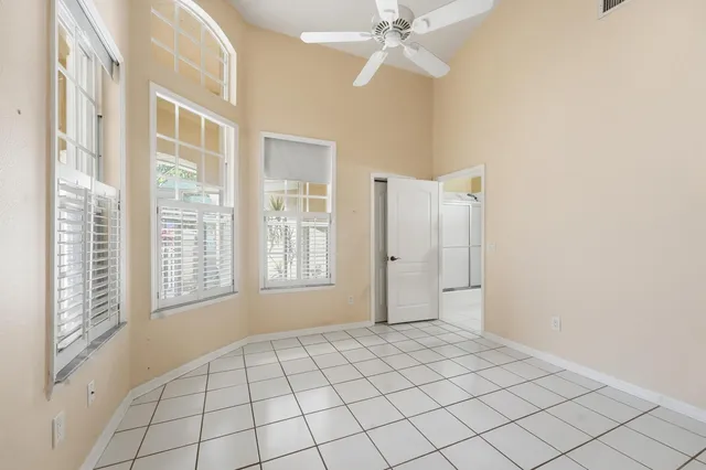 a view of an empty room