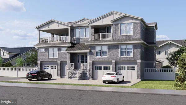 a car parked in front of a house