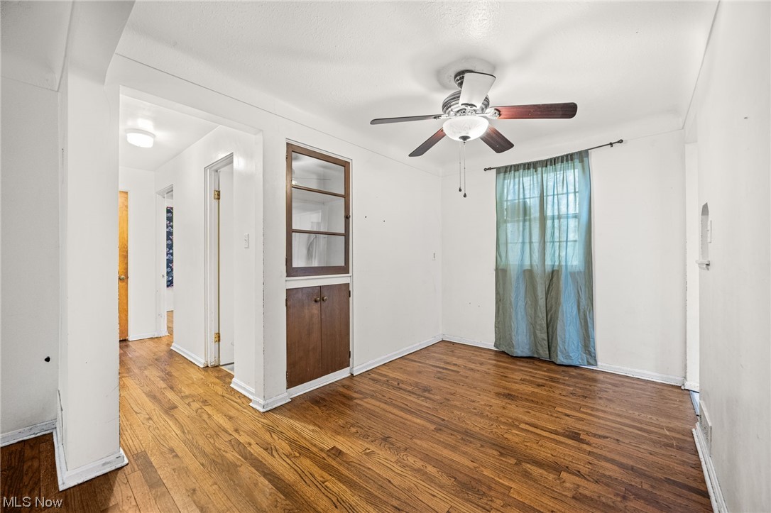 3799 Colony Road South Euclid, OH 44118 - Photo 6 of 34 Unfurnished room with light hardwood / wood-style floors and ceiling fan