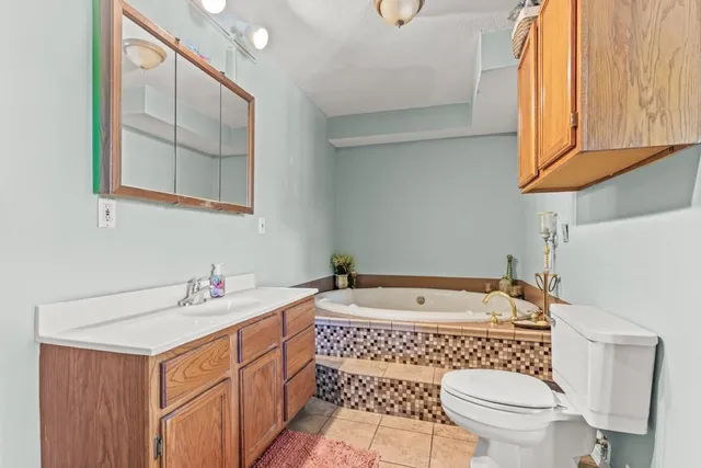 a kitchen view of a stove