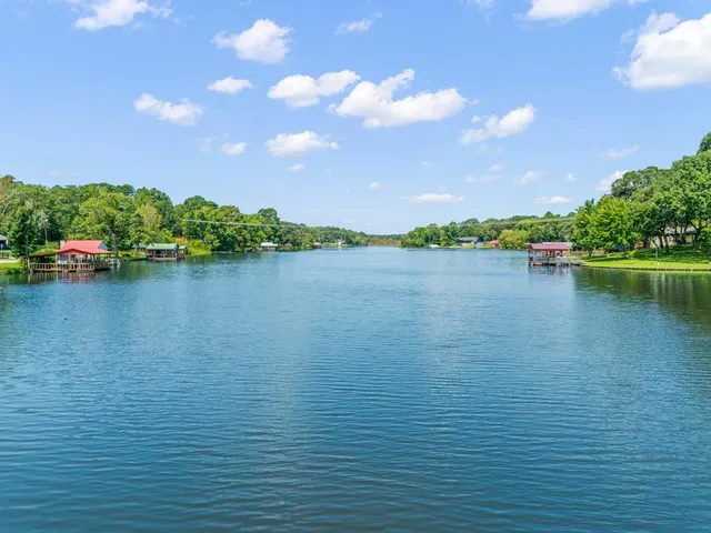 a view of a garden and buildings