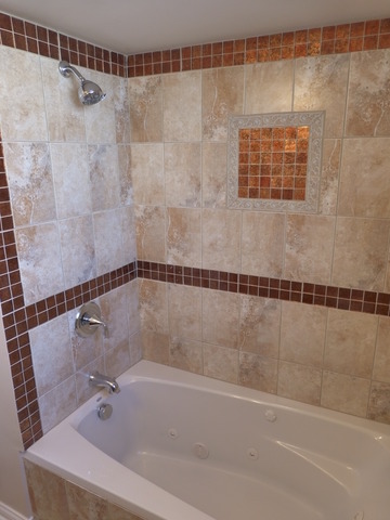6840 West 64th Street Chicago, IL 60638 - Photo 7 of 19 a bathroom with a shower and a bath tub