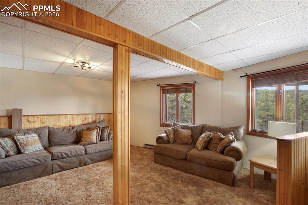 2061 Spruce Road Woodland Park, CO 80863 - Photo 20 of 26 a living room with furniture and a large window