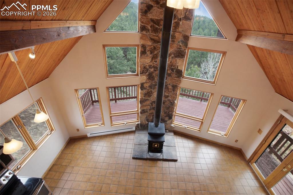 2061 Spruce Road Woodland Park, CO 80863 - Photo 9 of 26 a view of an entryway with wooden floor