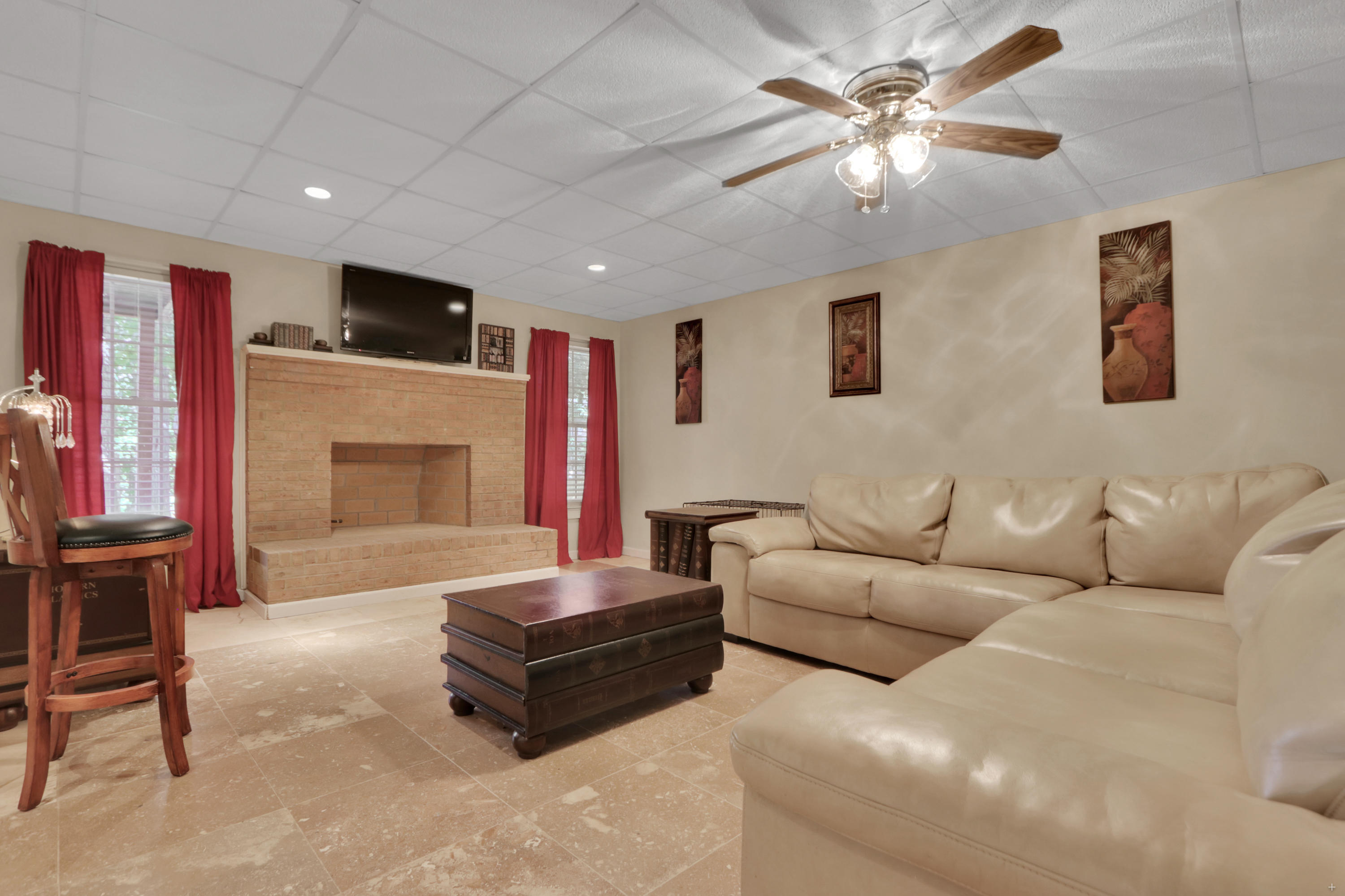 12898 Long Ridge Road Knoxville, TN 37934 - Photo 26 of 36 Finished basement with gas fireplace