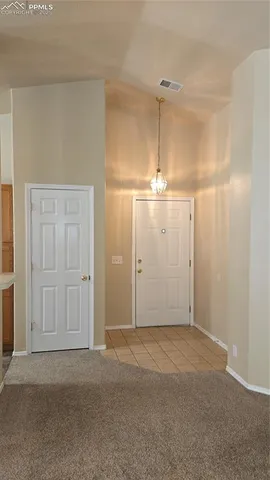 a view of an empty room