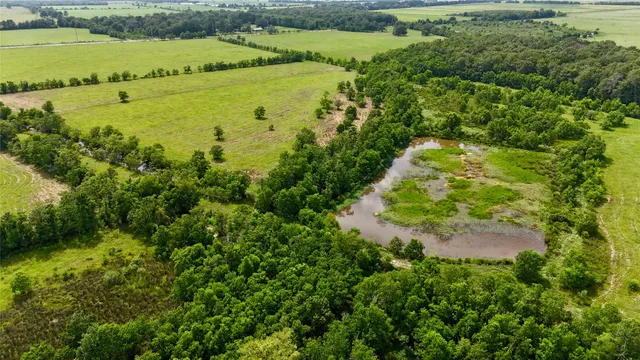 a view of a lake with a houses