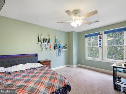 a table and chairs in a room