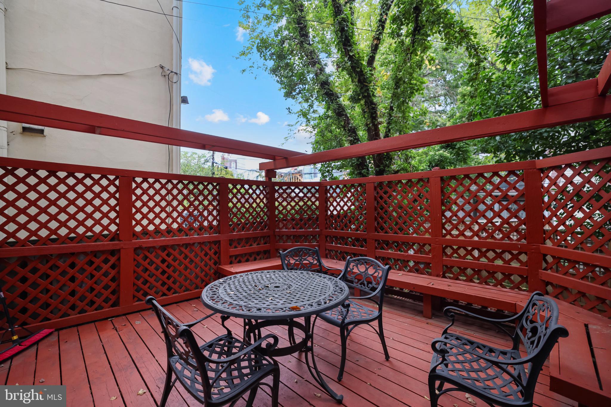 430 New Jersey Avenue Southeast Washington, DC 20003 - Photo 18 of 34 Charming outdoor retreat with lattice accents.