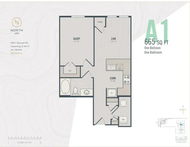 $1,835 | 670 East Algonquin Road, Unit 4204, Schaumburg, IL 60173