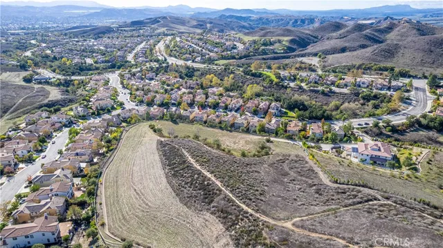 a view of a city with a mountain
