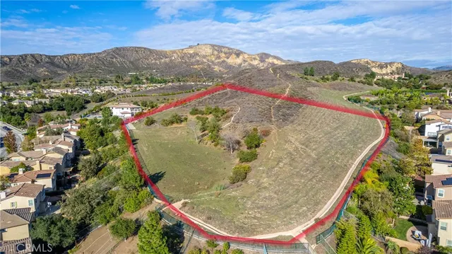 a view of a swimming pool with a mountain