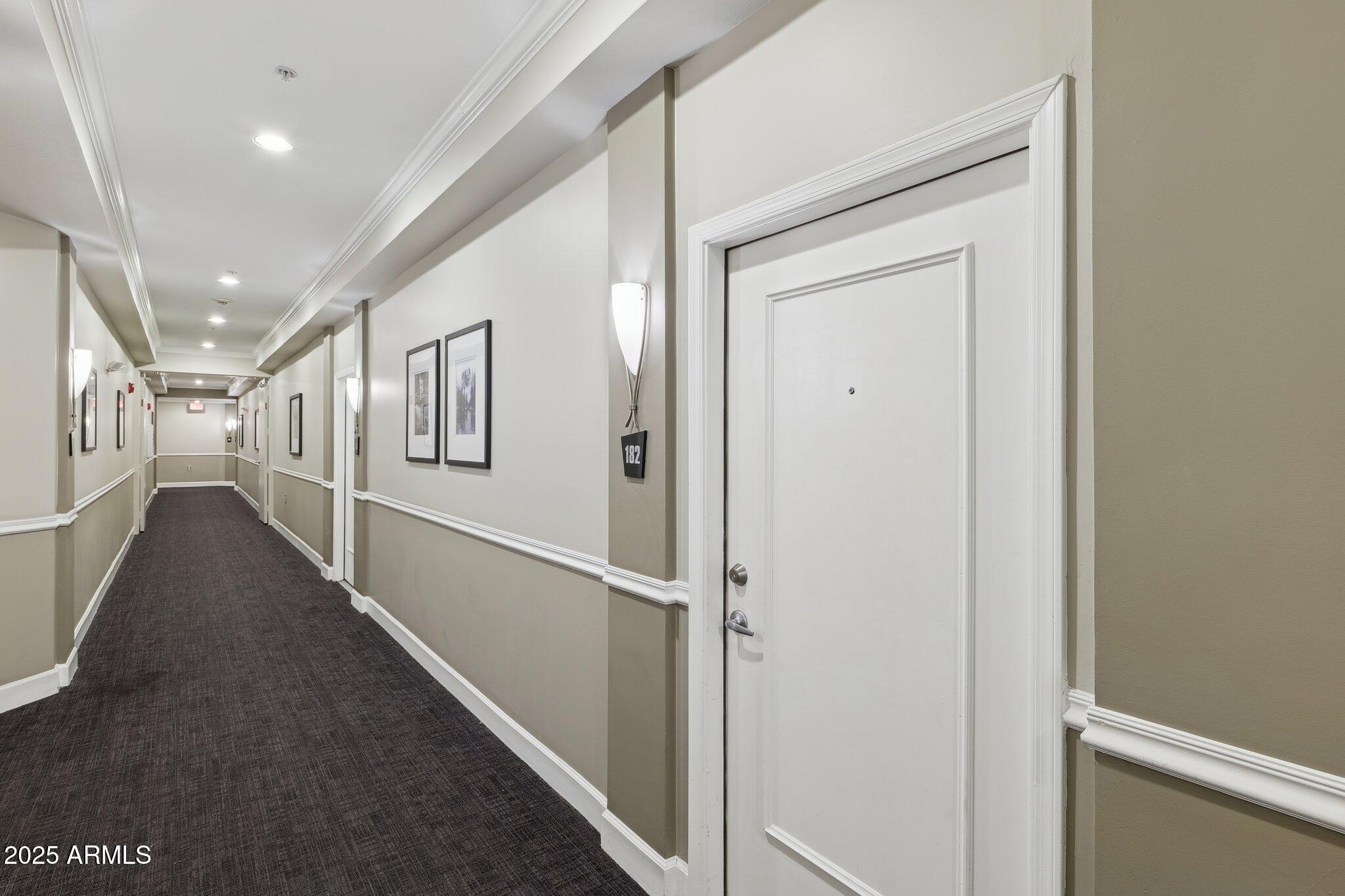1701 East Colter Street, Unit 182 Phoenix, AZ 85016 - Photo 28 of 55 a view of a hallway with the glass door and stairs