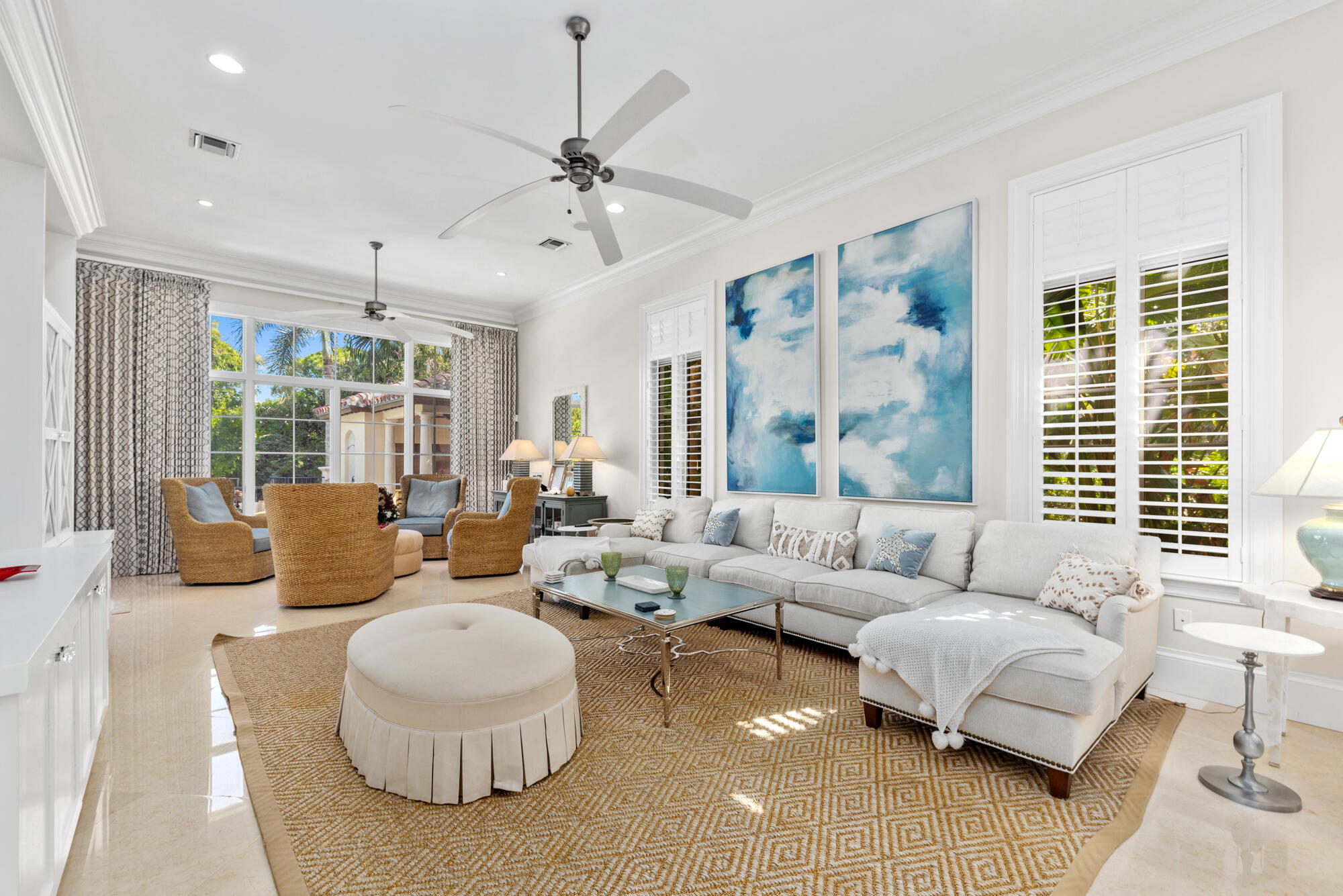503 Bald Eagle Drive Jupiter, FL 33477 - Photo 6 of 62 a living room with furniture and a large window