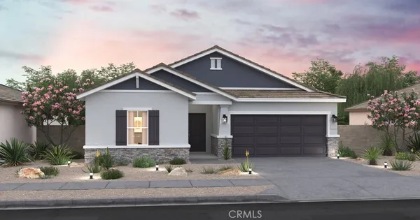 a front view of a house with garage