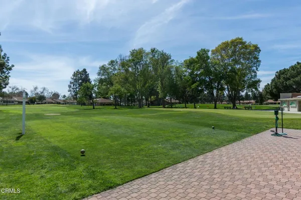 a view of a golf course