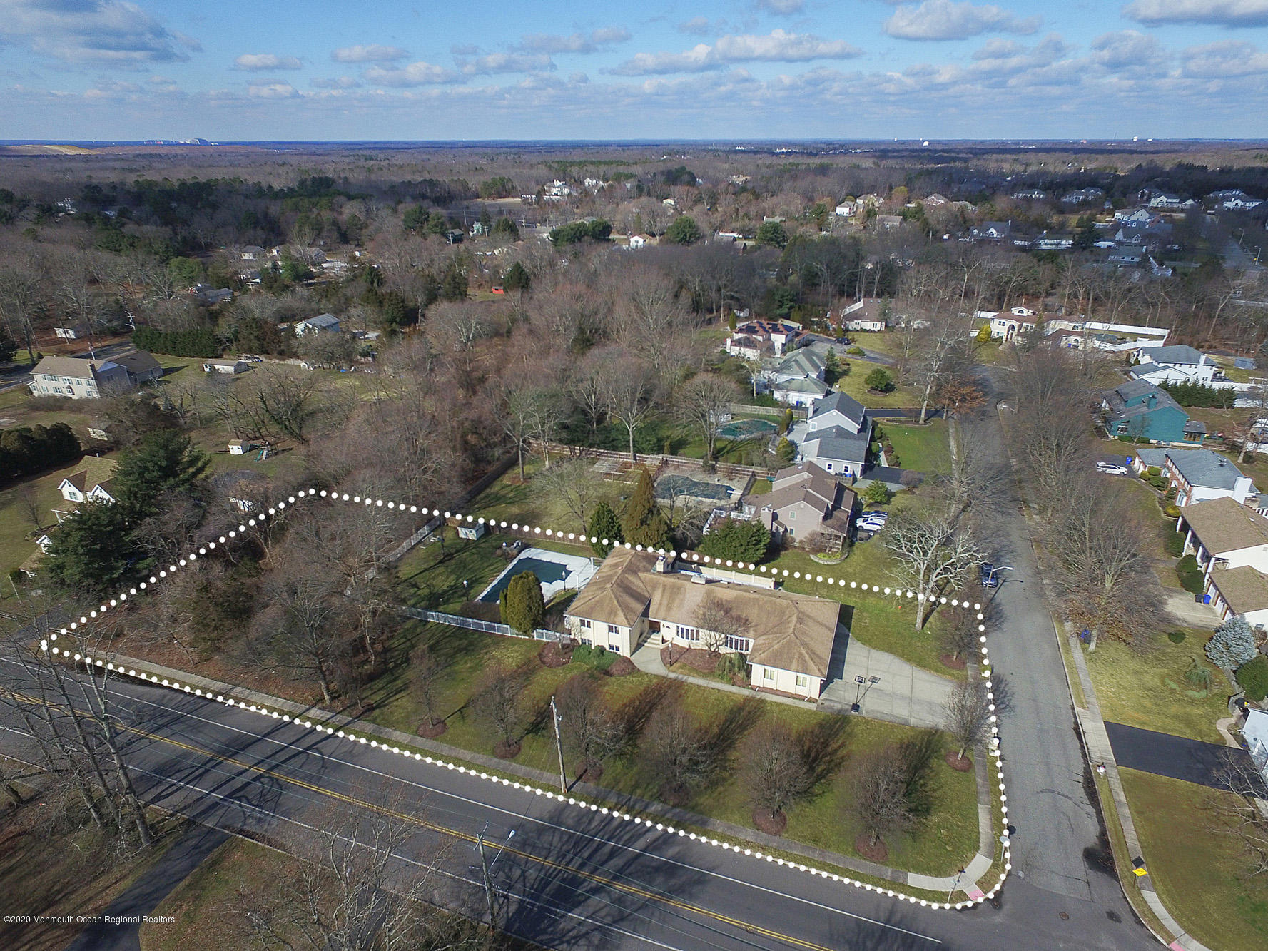 1350 Church Road Toms River, NJ 08755 - Photo 22 of 28 an aerial view of residential houses with outdoor space