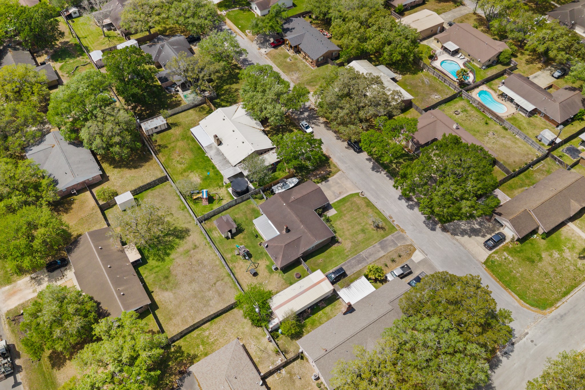 1003 Virginia Street Edna, TX 77957 - Photo 29 of 30 an aerial view of residential house with outdoor space