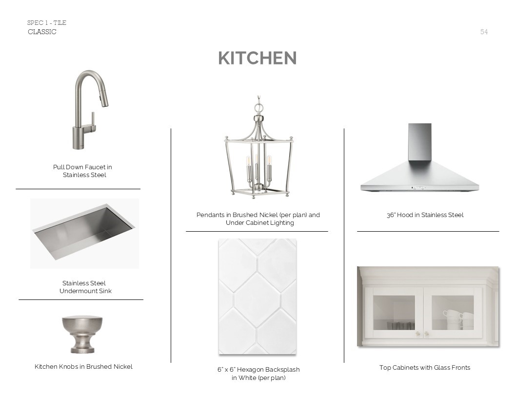 18602 Eastwood Rdg Court Crosby, TX 77532 - Photo 29 of 43 Classic Look Palette 6: Kitchen Selection Sheet (*Artist rendering used for illustration purposes only.)