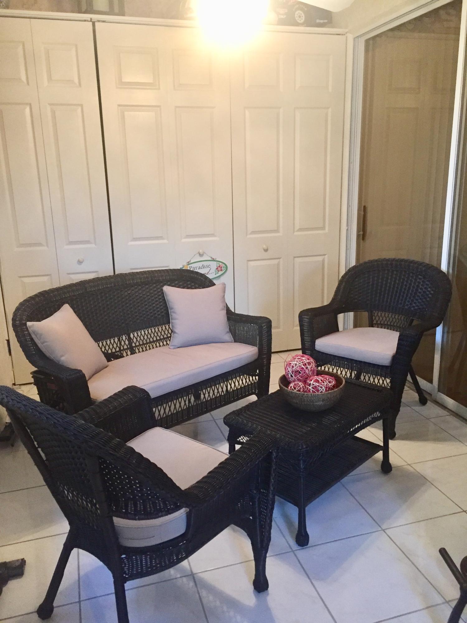 8349 Horseshoe Bay Road Boynton Beach, FL 33472 - Photo 15 of 20 a living room with furniture and wooden floor