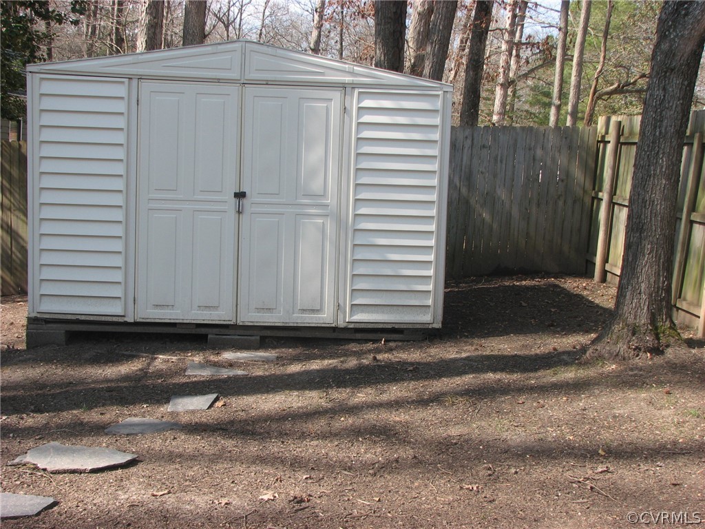 10301 Natural Bridge Road Chesterfield, VA 23236 - Photo 16 of 18 Storage Shed in Back of Yard