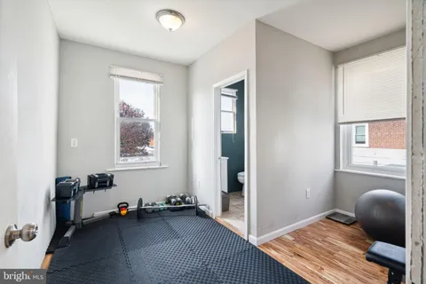 a room with furniture and a window