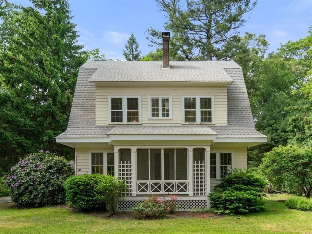 81 Avalon Road Newton, MA 02468 - Photo 29 of 38 a front view of a house with a yard