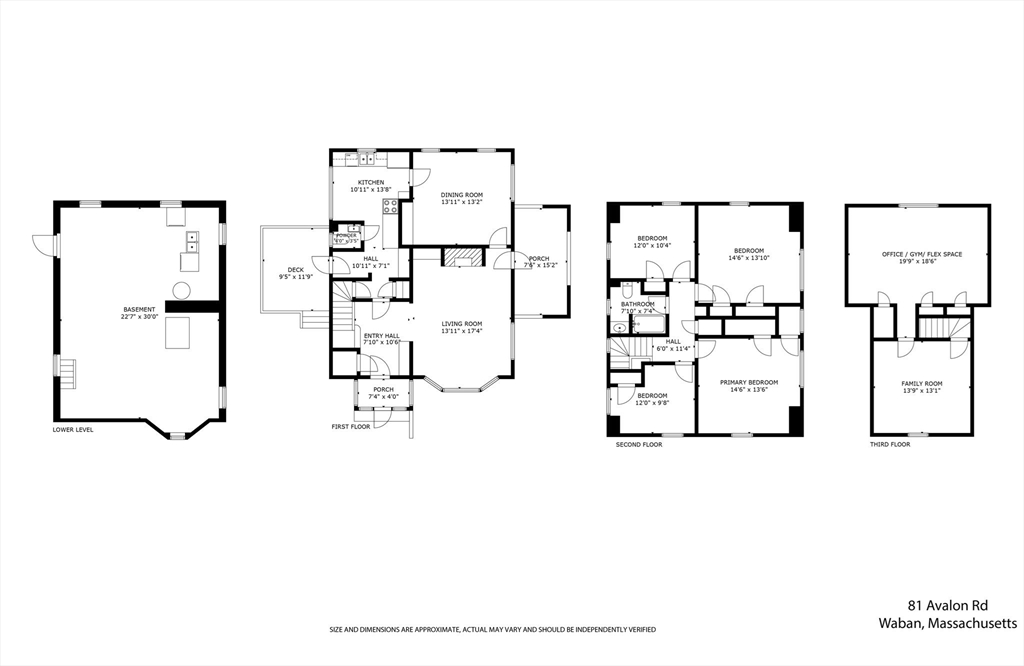 81 Avalon Road Newton, MA 02468 - Photo 38 of 38 a picture of a floor plan