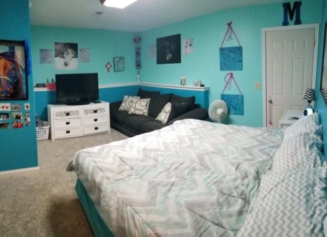 112 Pembroke Road Southwest Poplar Grove, IL 61065 - Photo 19 of 25 a bedroom with a bed and a television