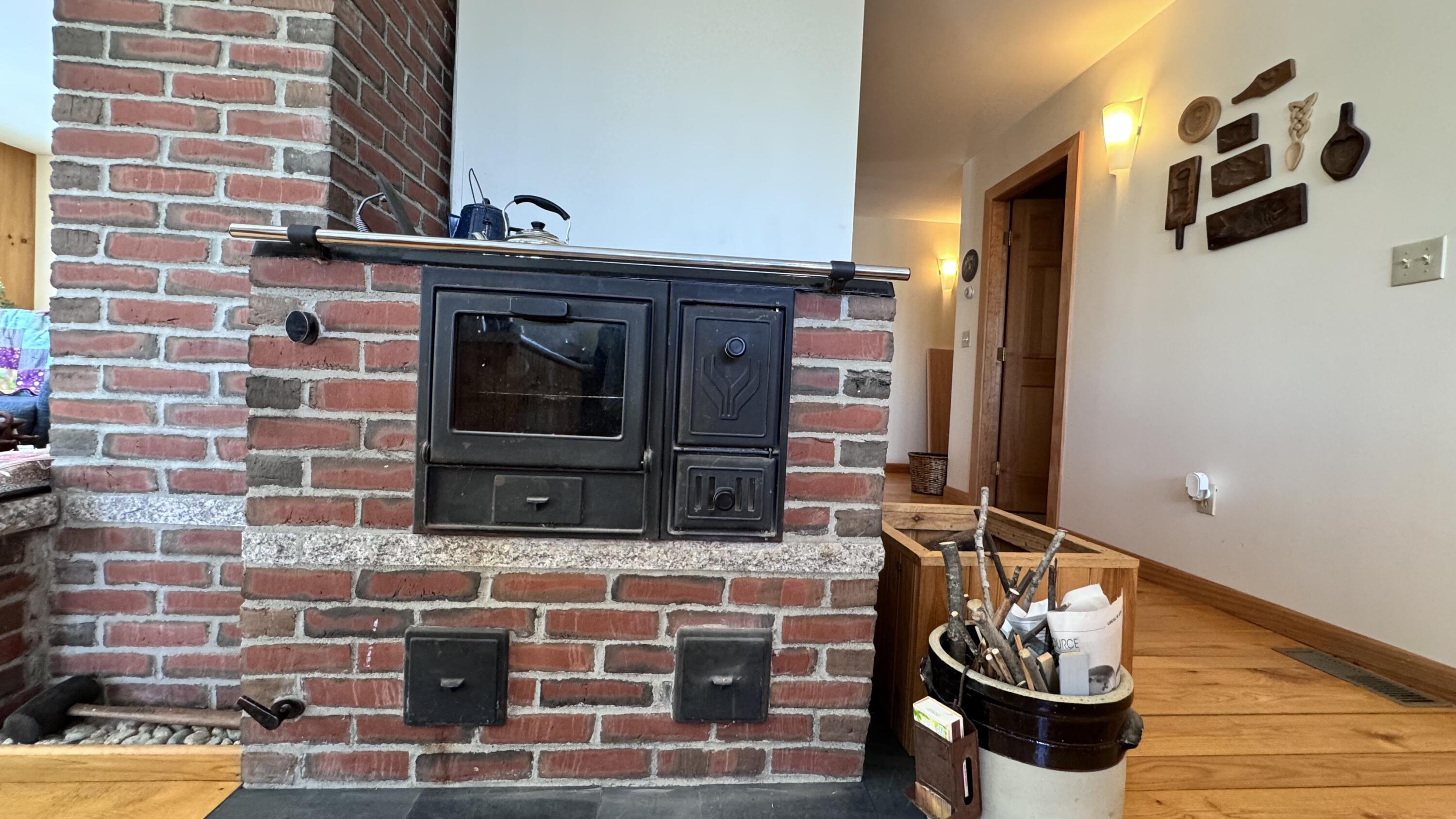 262 Mitchell Brook Road Temple, ME 04984 - Photo 11 of 65 Kitchen. wood stove