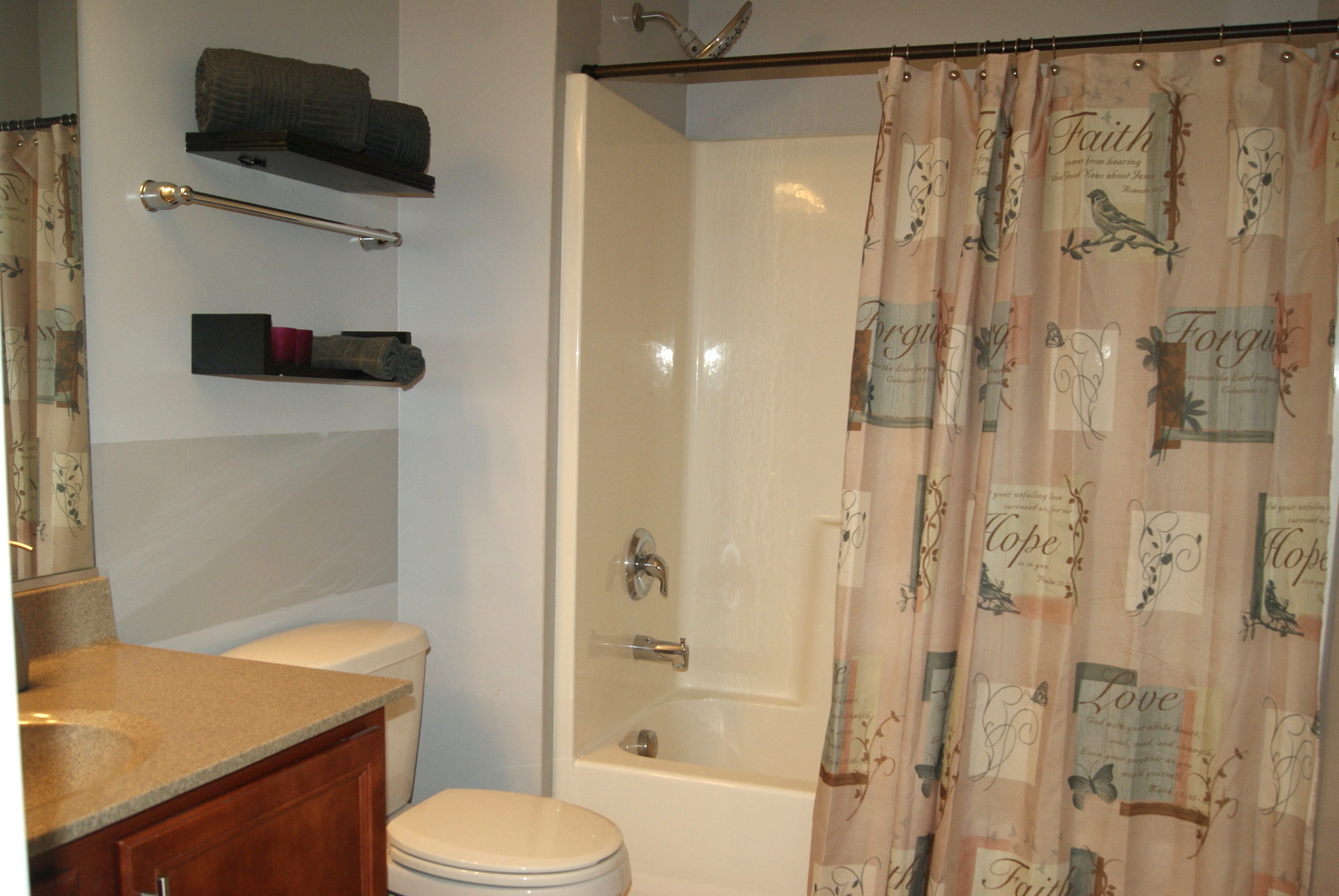 4425 Timber Ridge Court, Unit 4425 Joliet, IL 60431 - Photo 13 of 25 a bathroom with a sink toilet and shower