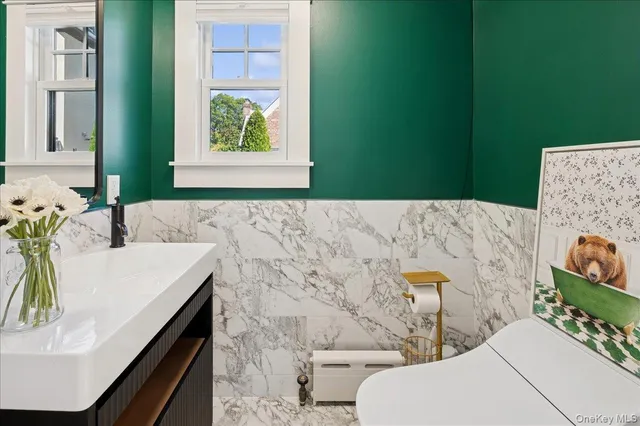 a bathroom with a sink and a toilet