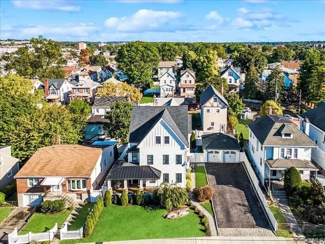 a aerial view of a house