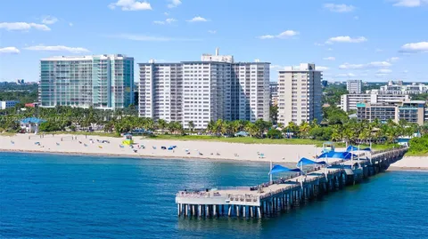 a swimming pool view with a outdoor space