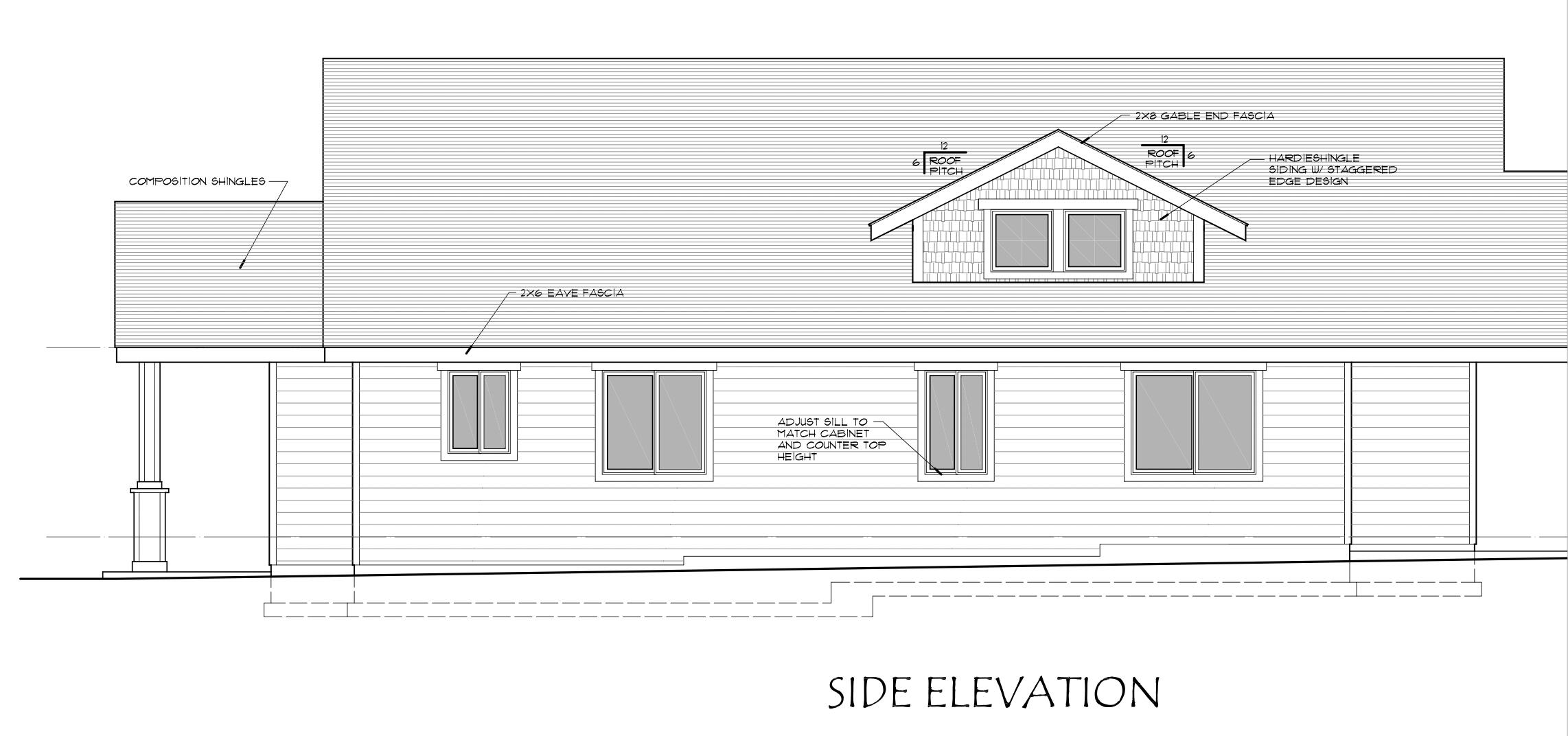 Southwest 34th Court, Unit 62 Redmond, OR 97756 - Photo 12 of 16 Side Elevation of proposed home