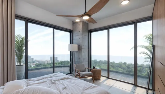 a open kitchen with a stove a refrigerator a sink a dining table and chairs with wooden floor