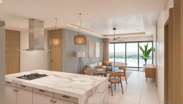 a bedroom with a bed and glass windows