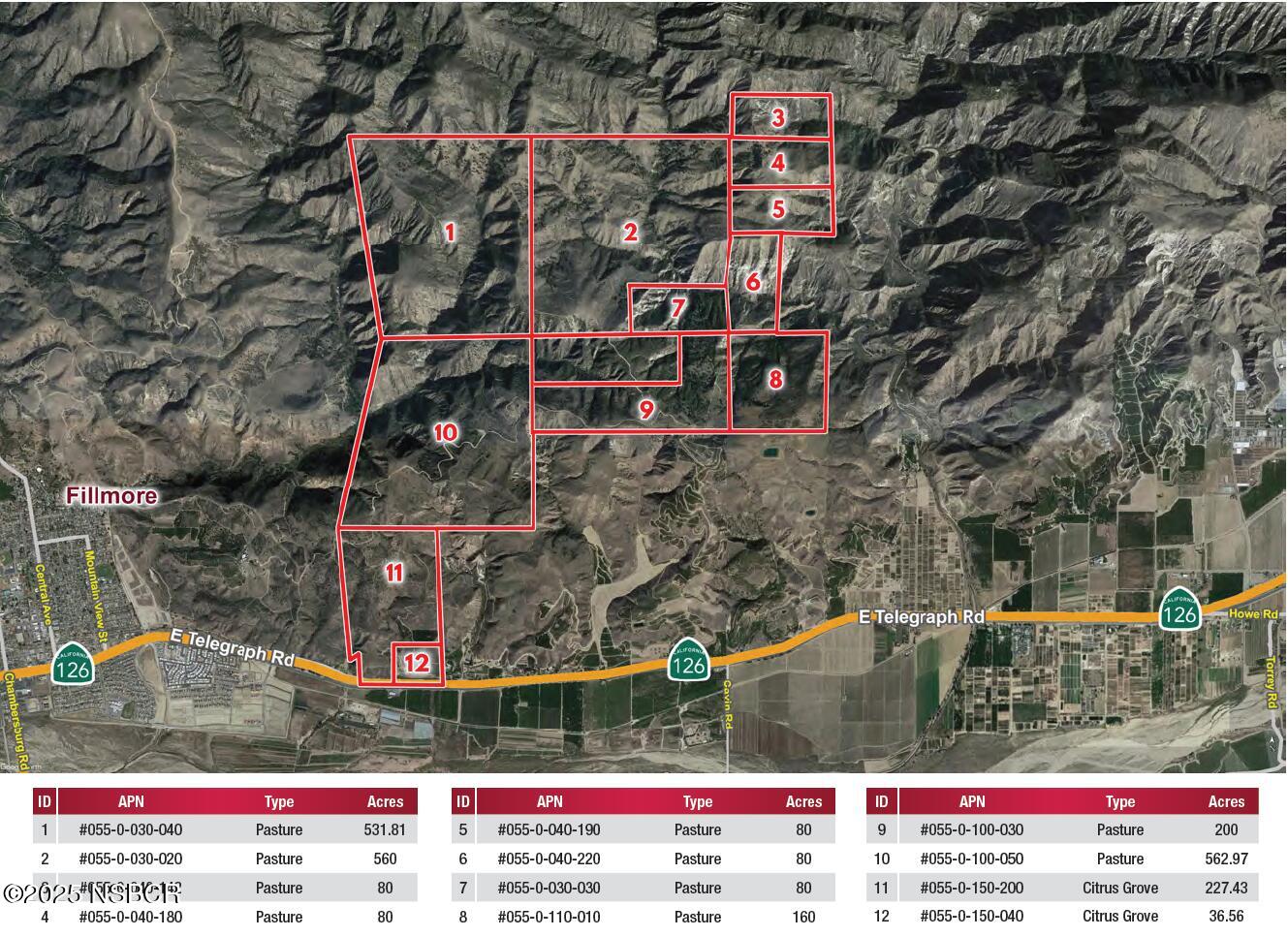 915 East Telegraph Road Fillmore, CA 93015 - Photo 24 of 24 Parcel Map