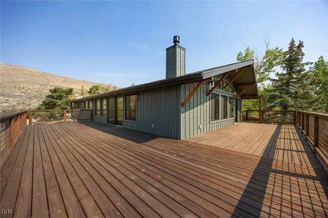 a view of balcony with city view