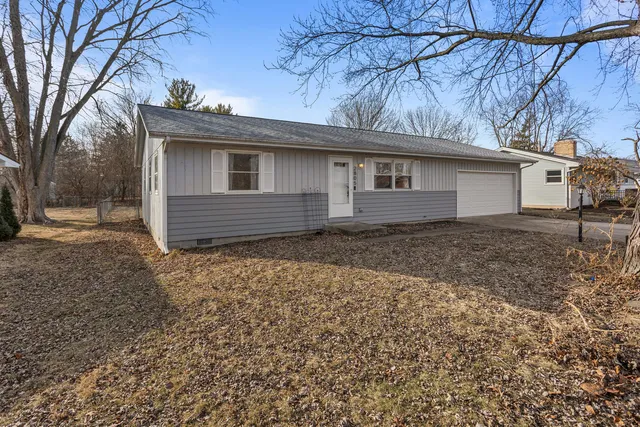 a backyard of a house